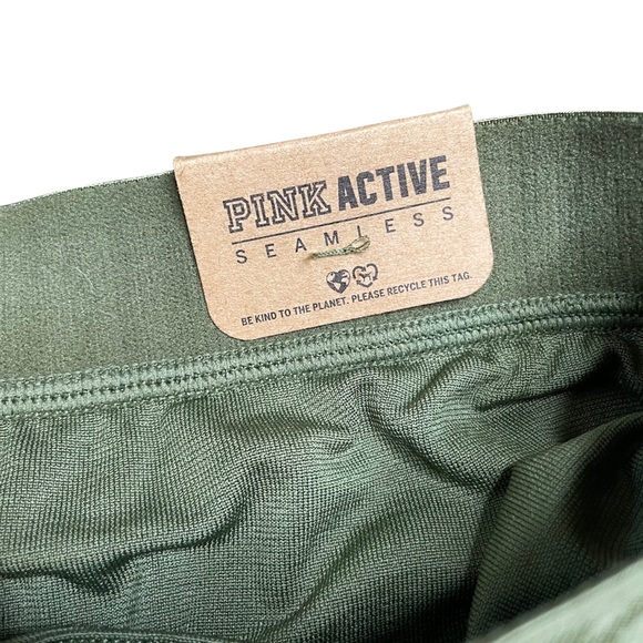 PINK Victoria’s Secret Athletic Active Running Shorts Olive Green Small NWT - Picture 5 of 7